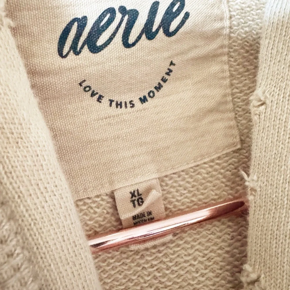 Aerie Down to Earth Cozy Yellow Hoodie - Picture 7 of 13